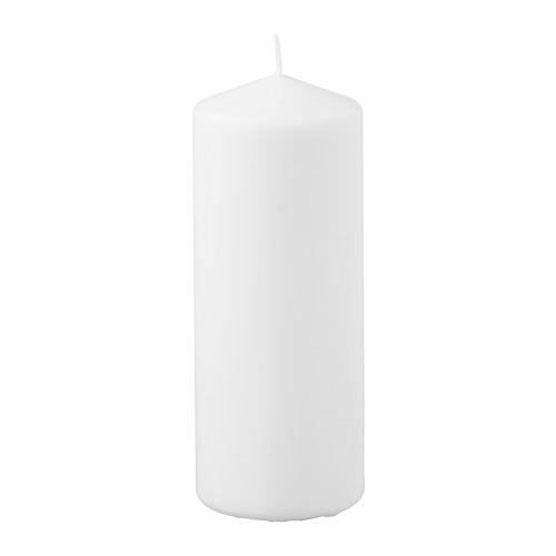FENOMEN, unscented pillar candle
