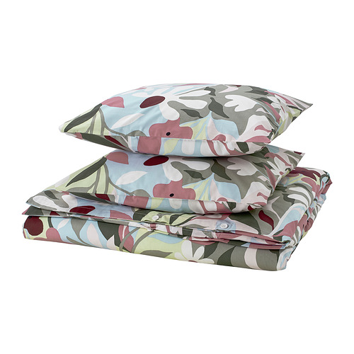 KORSKOVALL duvet cover and 2 pillowcases