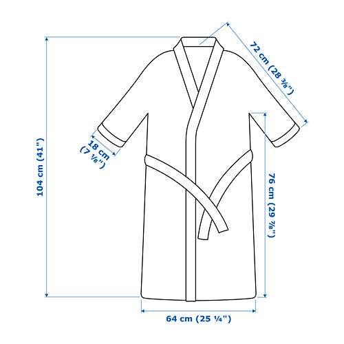 SKOGSSALLAT bath robe