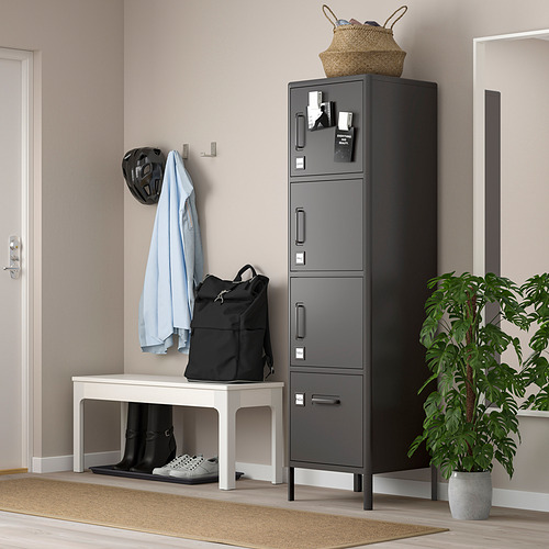 IDÅSEN, high cabinet with drawer and doors