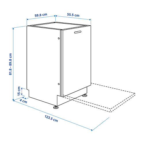 ÖSTVEDA integrated dishwasher