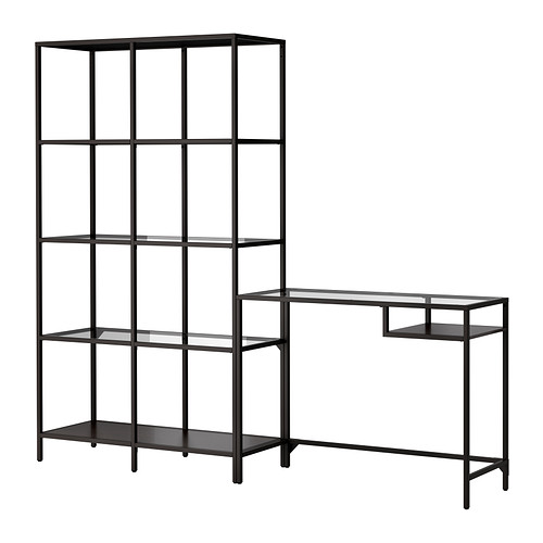 VITTSJÖ, shelving unit with laptop table