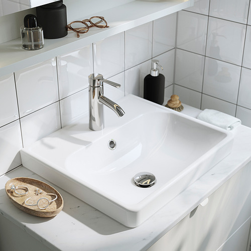 ORRSJÖN, semi-recessed wash-basin w watr trp