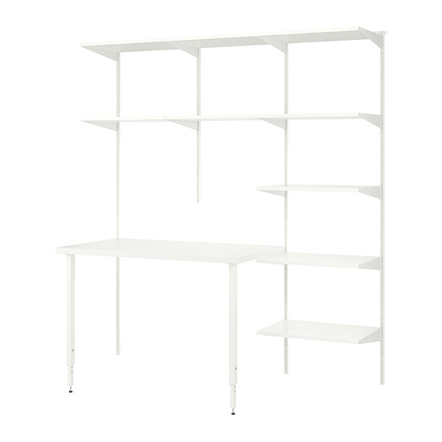 BOAXEL/LAGKAPTEN, shelving unit with table top