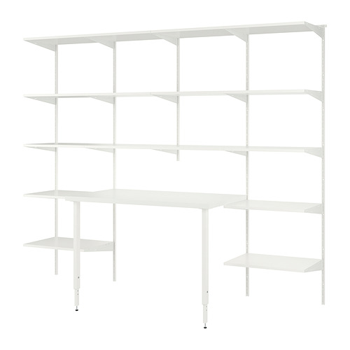 BOAXEL/LAGKAPTEN, shelving unit with table top