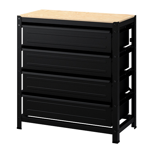 BROR, work bench with drawers