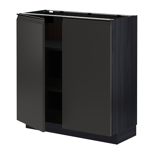 METOD base cabinet with shelves/2 doors