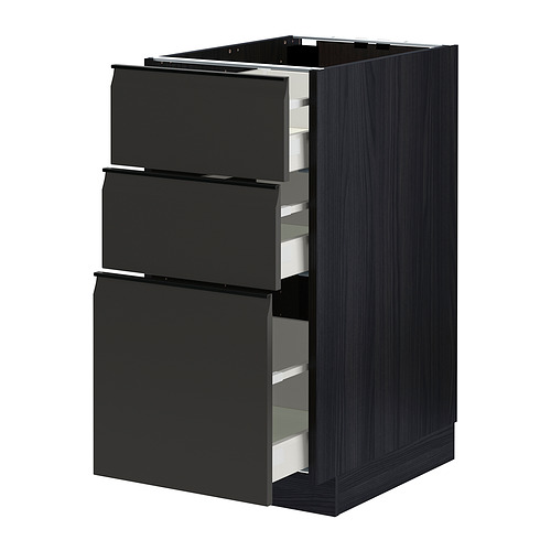 METOD/MAXIMERA base cabinet with 3 drawers
