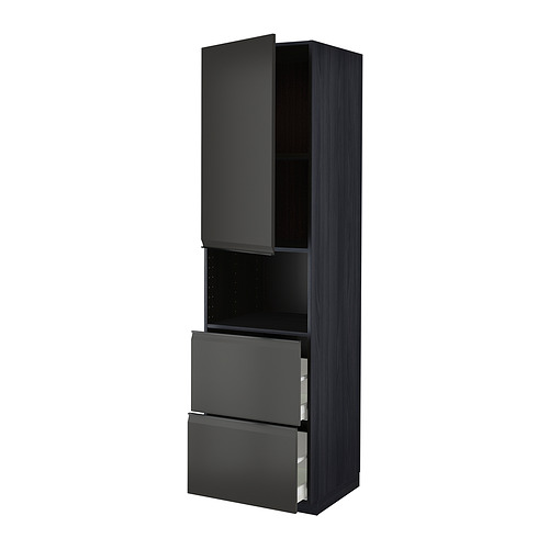 METOD/MAXIMERA hi cab f micro w door/2 drawers