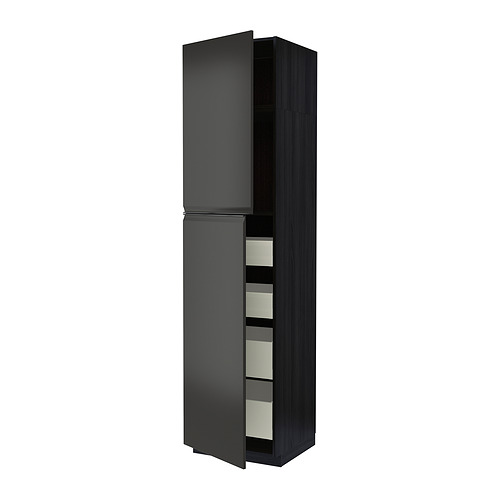 METOD/MAXIMERA, hi cab w 2 doors/4 drawers