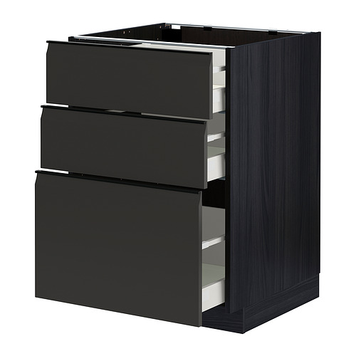 METOD/MAXIMERA base cabinet with 3 drawers