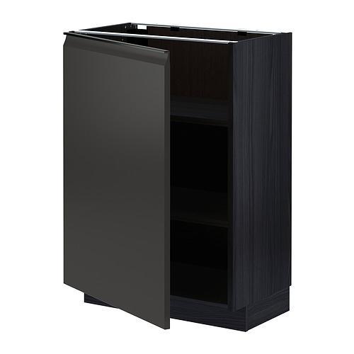 METOD base cabinet with shelves