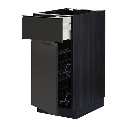 METOD/MAXIMERA base cab w wire basket/drawer/door