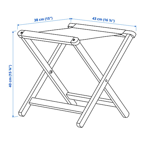 SOLUPPGÅNG stool, outdoor