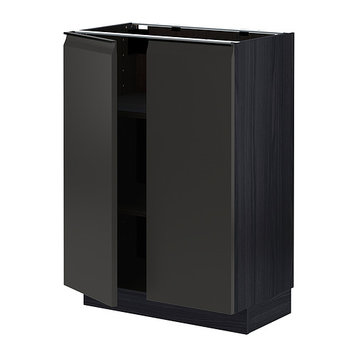 METOD base cabinet with shelves/2 doors