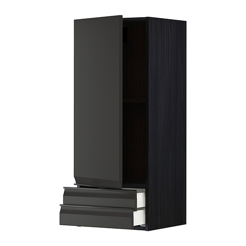 METOD/MAXIMERA wall cabinet with door/2 drawers