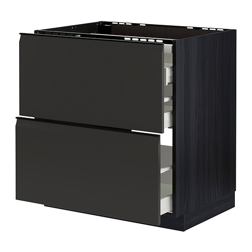 METOD/MAXIMERA base cab f hob/2 fronts/3 drawers