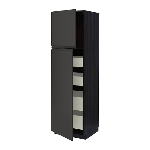 METOD/MAXIMERA hi cab w 2 doors/4 drawers