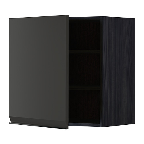 METOD wall cabinet with shelves