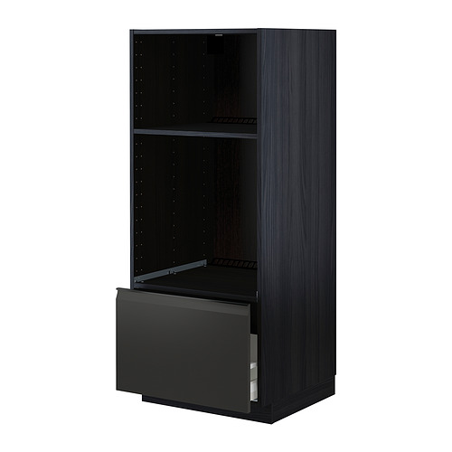 METOD/MAXIMERA high cab for oven/micro w drawer