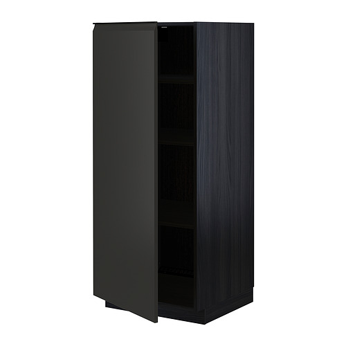 METOD high cabinet with shelves