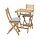 ASKHOLMEN, table+2 folding chairs, outdoor