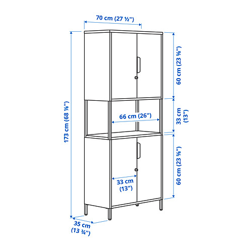 TROTTEN cabinet with doors