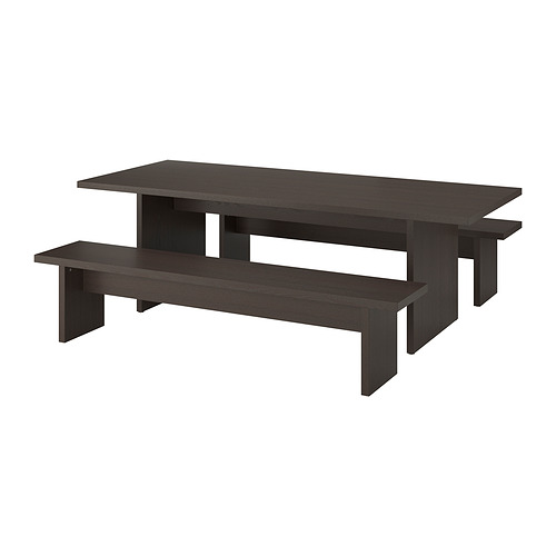 BERGSHYTTAN/BERGSHYTTAN, borð og tveir bekkir