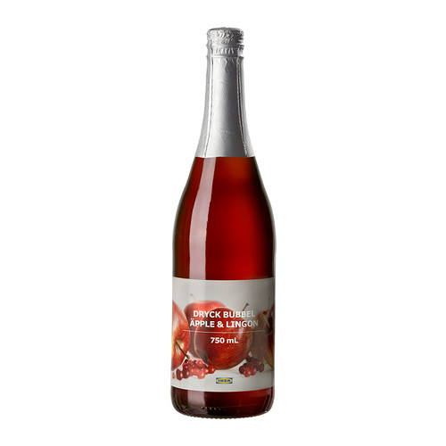 DRYCK BUBBEL ÄPPLE & LINGON, sparkling apple & lingonberry drink