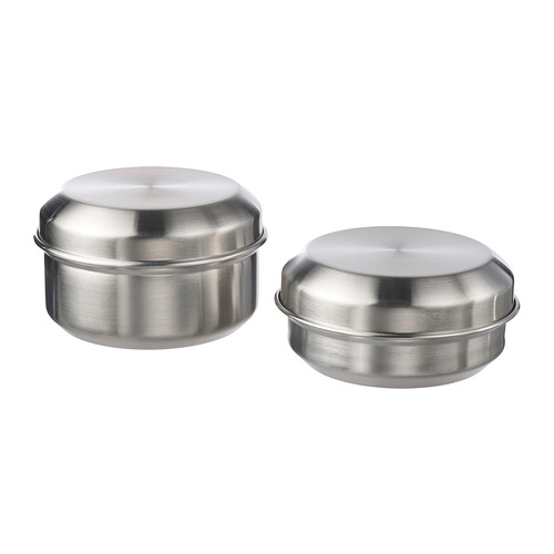 LÄTTUGGAD snack container, set of 2