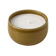 PÄRLHÖNA scented candle in ceramic jar
