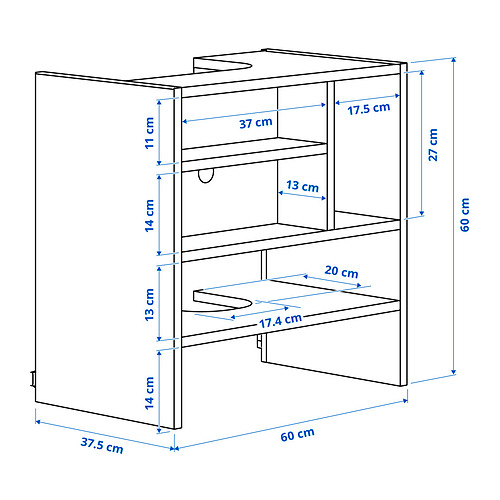 METOD wall cb frm f b-in extractor hood