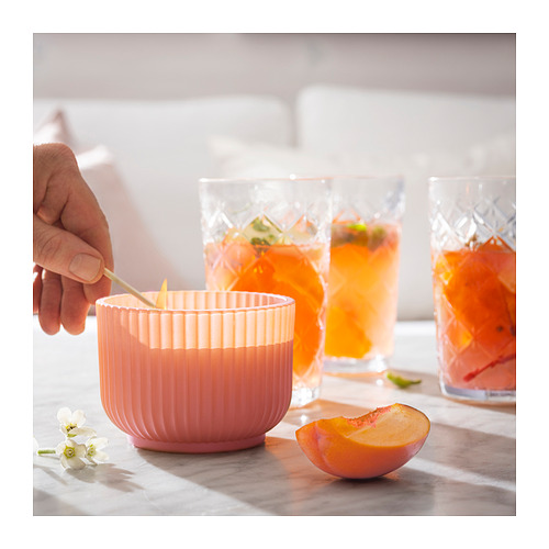 SOCKERLÖNN, scented candle in glass, 2 wicks