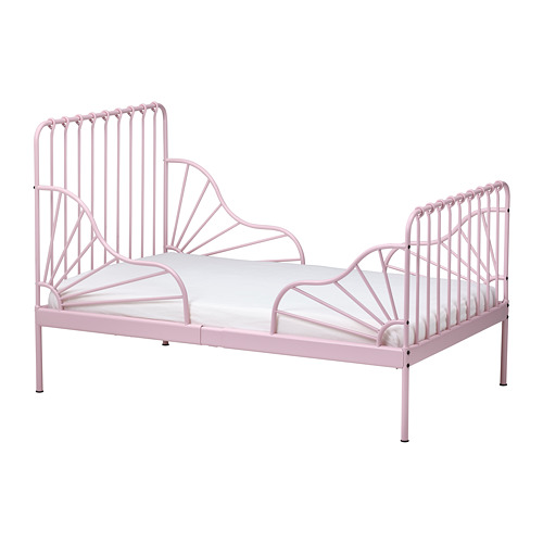 MINNEN, ext bed frame with slatted bed base