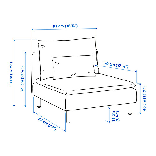 SÖDERHAMN 1-seat section