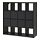 KALLAX, shelving unit with 8 inserts