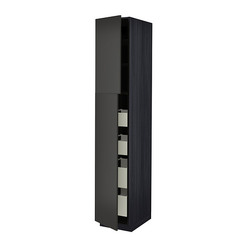 METOD/MAXIMERA hi cab w 2 doors/4 drawers