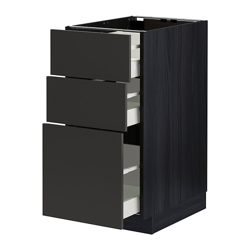 METOD/MAXIMERA base cabinet with 3 drawers