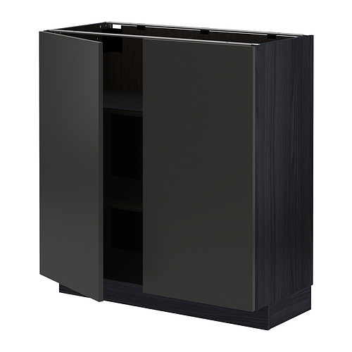 METOD base cabinet with shelves/2 doors