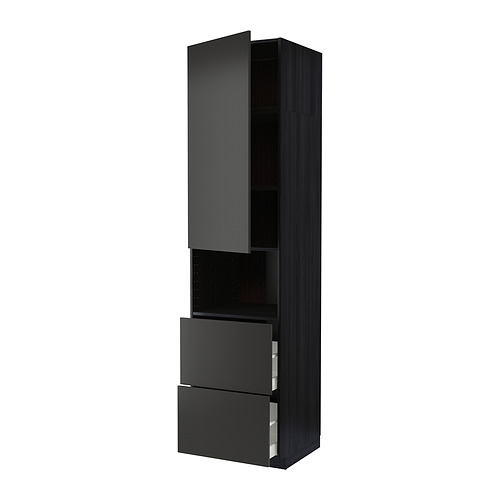 METOD/MAXIMERA hi cab f micro w door/2 drawers