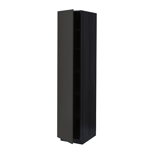 METOD high cabinet with shelves