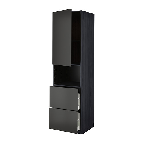 METOD/MAXIMERA hi cab f micro w door/2 drawers