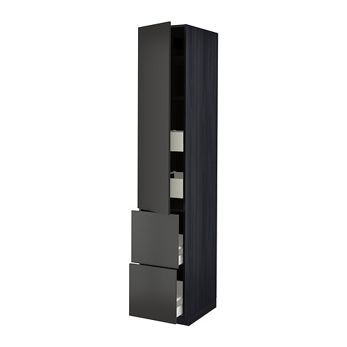 METOD/MAXIMERA hi cab w shlvs/4 drawers/dr/2 frnts