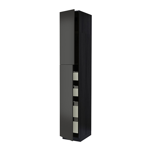 METOD/MAXIMERA hi cab w 2 doors/4 drawers