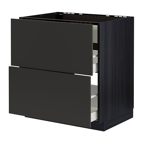 METOD/MAXIMERA, base cab f hob/int extractor w drw