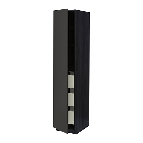 METOD/MAXIMERA high cabinet with drawers