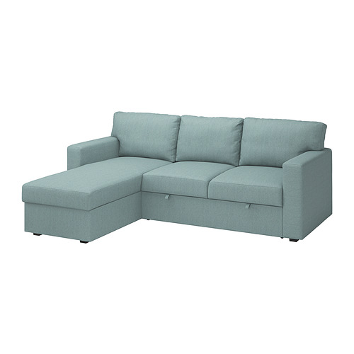 BÅRSLÖV, 3-seat sofa-bed with chaise longue