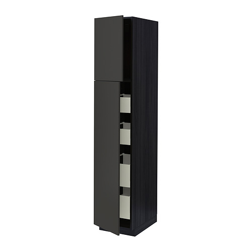 METOD/MAXIMERA hi cab w 2 doors/4 drawers