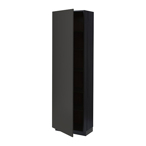 METOD high cabinet with shelves