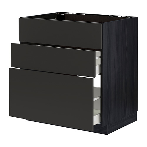 METOD/MAXIMERA base cab f sink+3 fronts/2 drawers